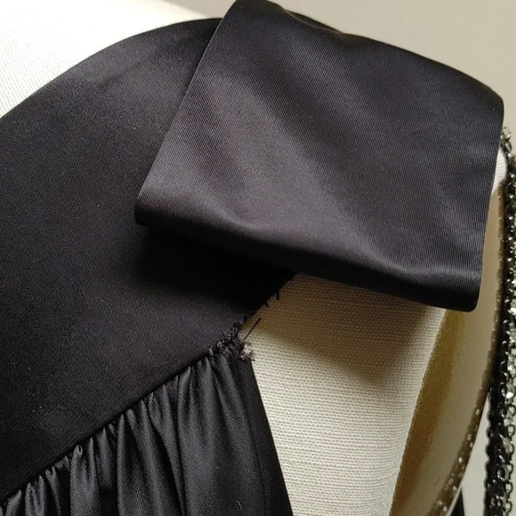 Robert Rodriguez Black One Shoulder Dress M - Picture 8 of 16